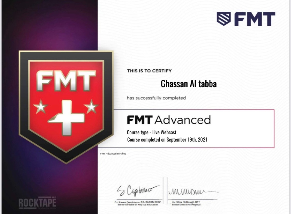 FMT Advanced certificate