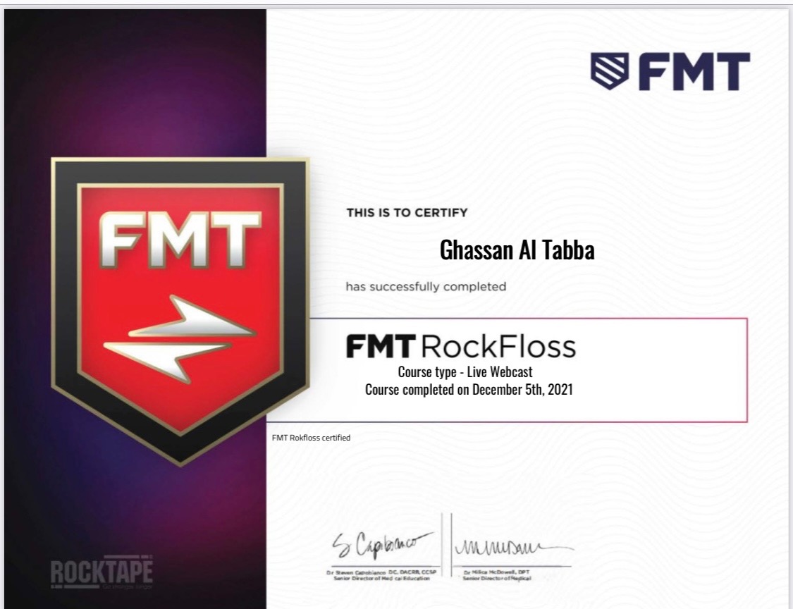 FMT RockFloss certificate